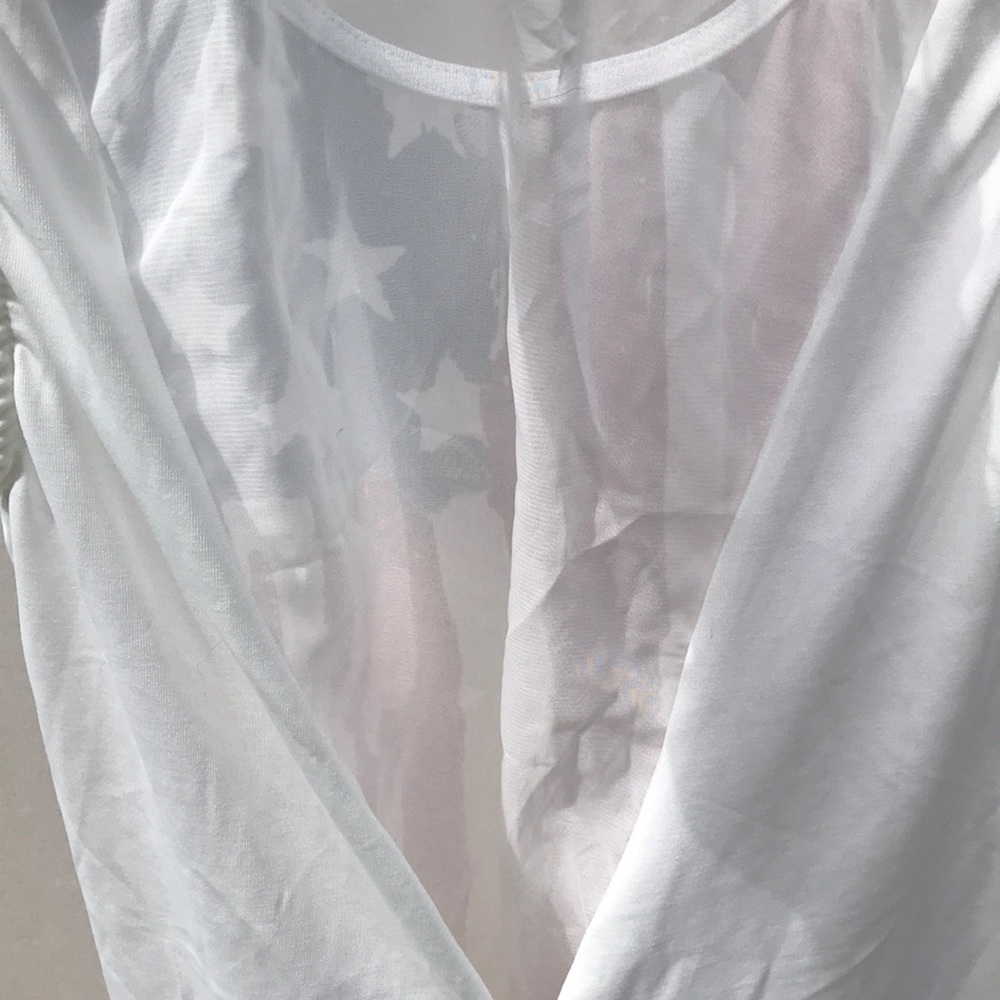American Flag Liu Ladies Sleeveless Top Beautiful - Picture 8 of 8